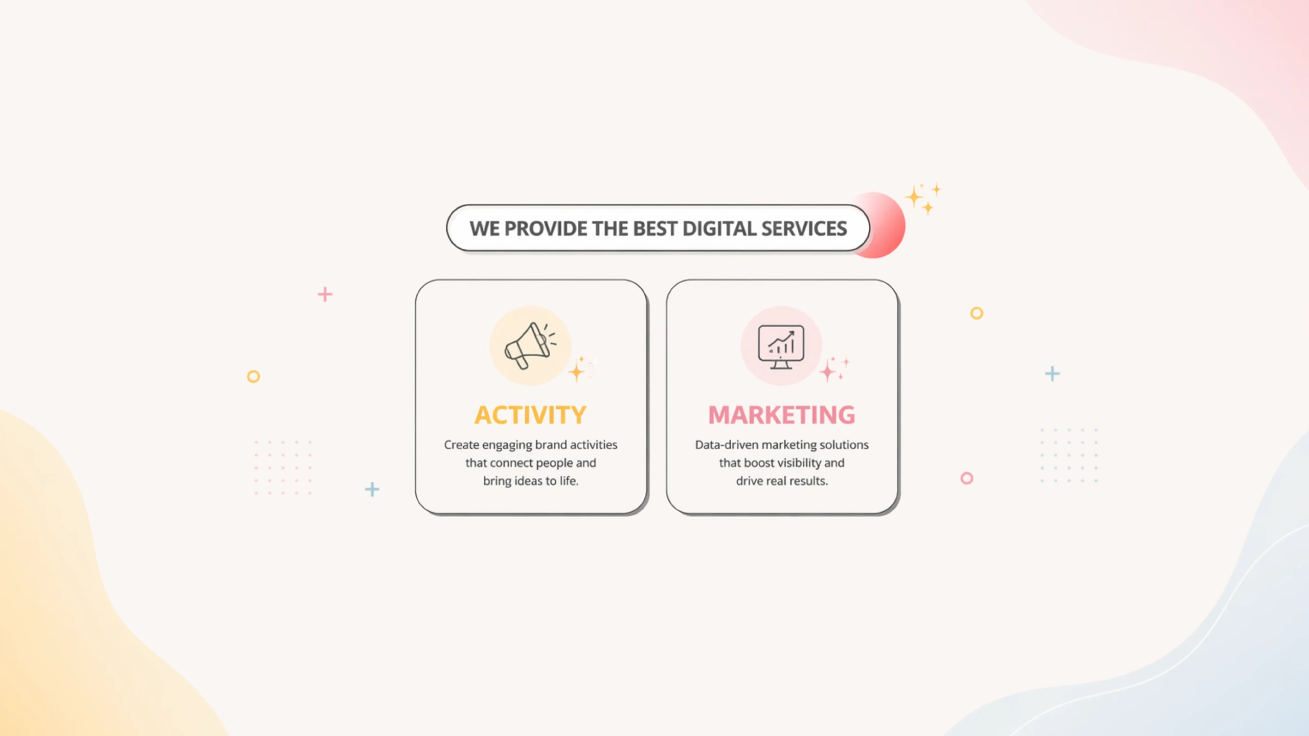 Services — Activity and Marketing